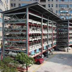 Modern three-dimensional mechanical parking building / Steel structure multi-story workshop / Steel Structure Parking Garage Shed