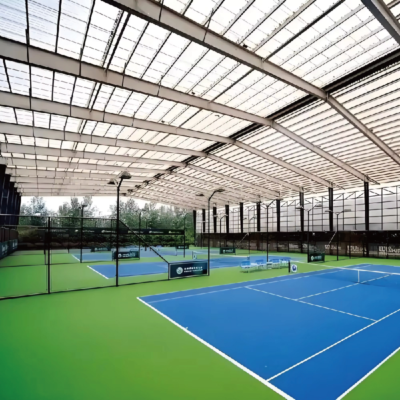 Lightweight steel beam stadium construction building / Indoor gymnasium / Steel structure frame / Badminton and basketball courts