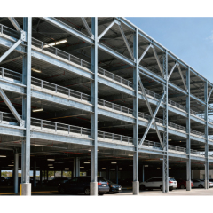 Modern three-dimensional mechanical parking building / Steel structure multi-story workshop / Steel Structure Parking Garage Shed