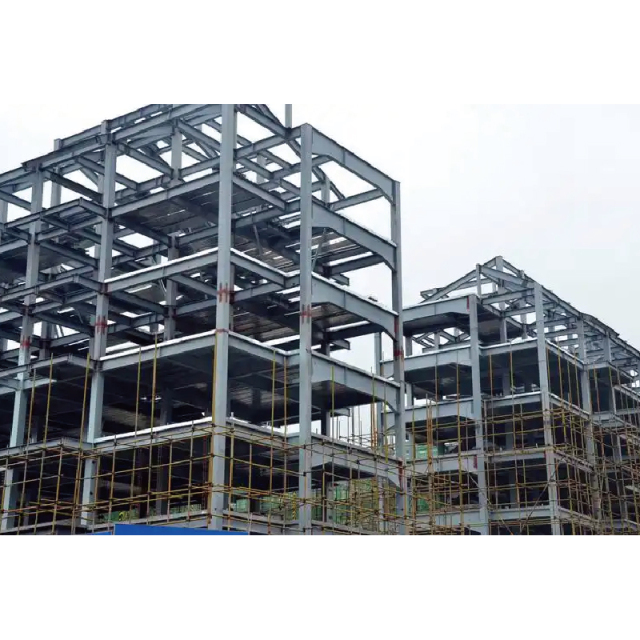 Prefabricated warehouse steel building structure / Modern metal hotel building