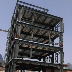 Prefabricated warehouse steel building structure / Modern metal hotel building