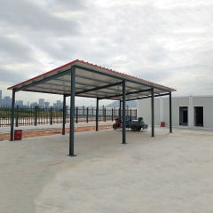 Heavy-duty galvanized prefabricated double garage metal shed waterproofing
