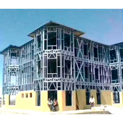 Prefabricated Industrial Steel Structure Hotel Building With Gable Frame