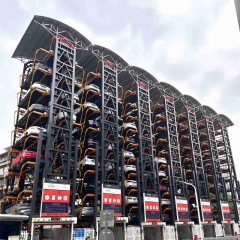 Modern three-dimensional mechanical parking building / Steel structure multi-story workshop / Steel Structure Parking Garage Shed