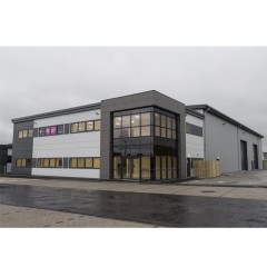 Commercial complex steel structure building / A project that integrates factories, stores, supermarkets and offices