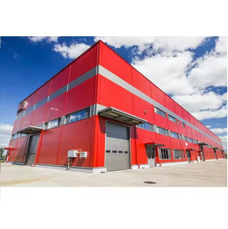 Commercial complex steel structure building / A project that integrates factories, stores, supermarkets and offices