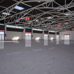 Chinese steel structure factory / Steel structure exhibition hall / Exhibition hall