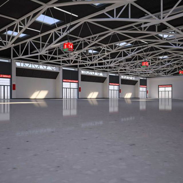 Chinese steel structure factory / Steel structure exhibition hall / Exhibition hall