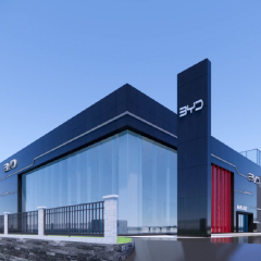 Lightweight prefabricated portal steel structure 4S showroom / exhibition hall building