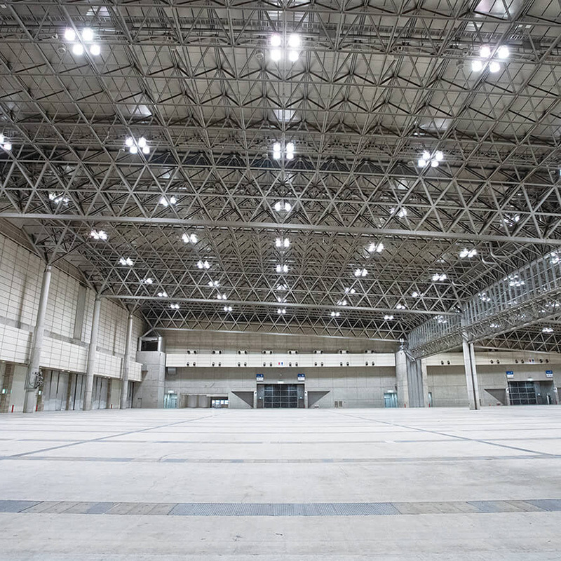 Steel structure building - automobile exhibition hall / Prefabricated warehouse / Steel structure building