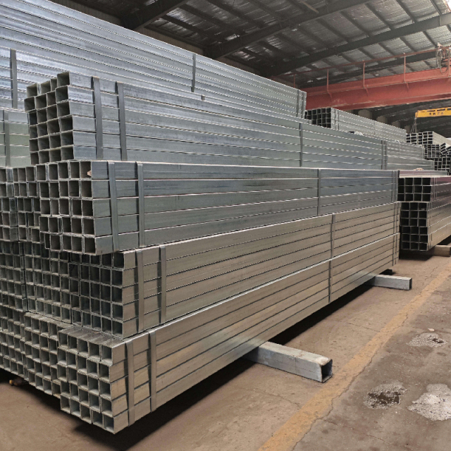 Pre Galvanized Square Steel Pipe 40x40 50x50mm Light Structure Galvanized Tube