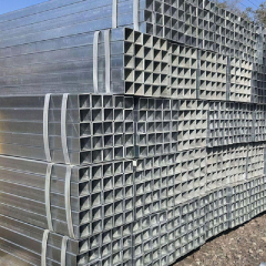 Pre Galvanized Square Steel Pipe 40x40 50x50mm Light Structure Galvanized Tube