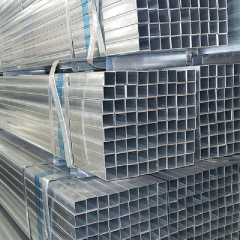 44mm 1 / 2 Inch Hot Dipped Gi square Pipes Welded Galvanized Steel Pipe