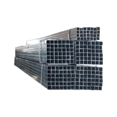 Pre Galvanized Square Steel Pipe 40x40 50x50mm Light Structure Galvanized Tube