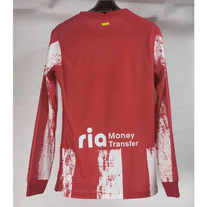Atletico Madrid 2021/22 Home Authentic Long Sleeves Jersey Player Version