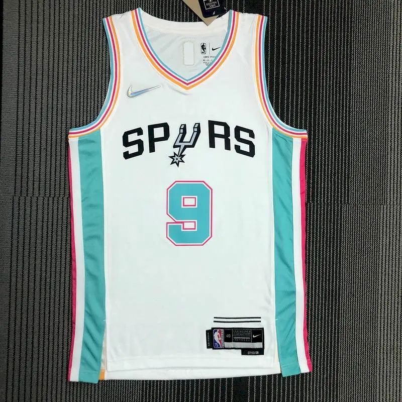 Men’s Tony Parker White Team Jersey – 75th Anniversary City Edition