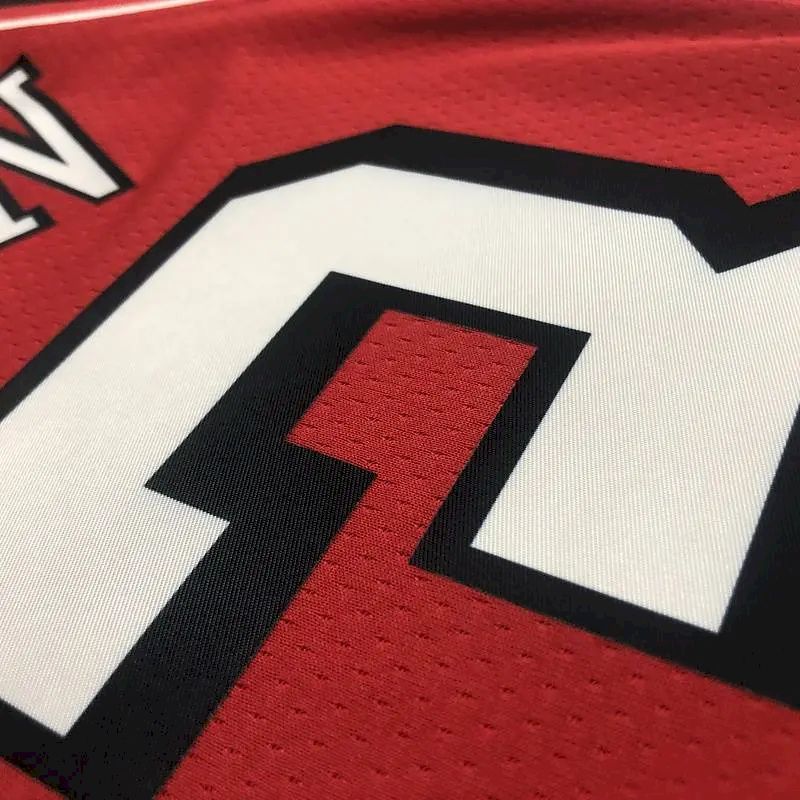 Men’s Michael Jordan Red 2021-22 Swingman Team Jersey – City Edition