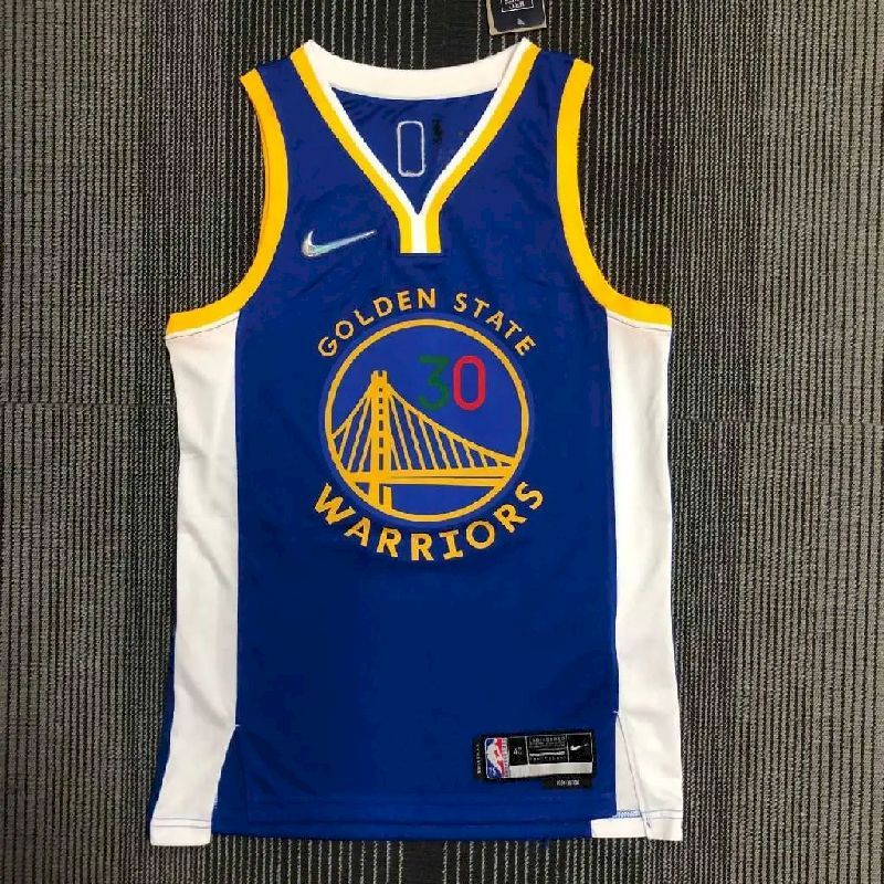 Men’s Stephen Curry Blue Team Jersey – 75th Anniversary Edition