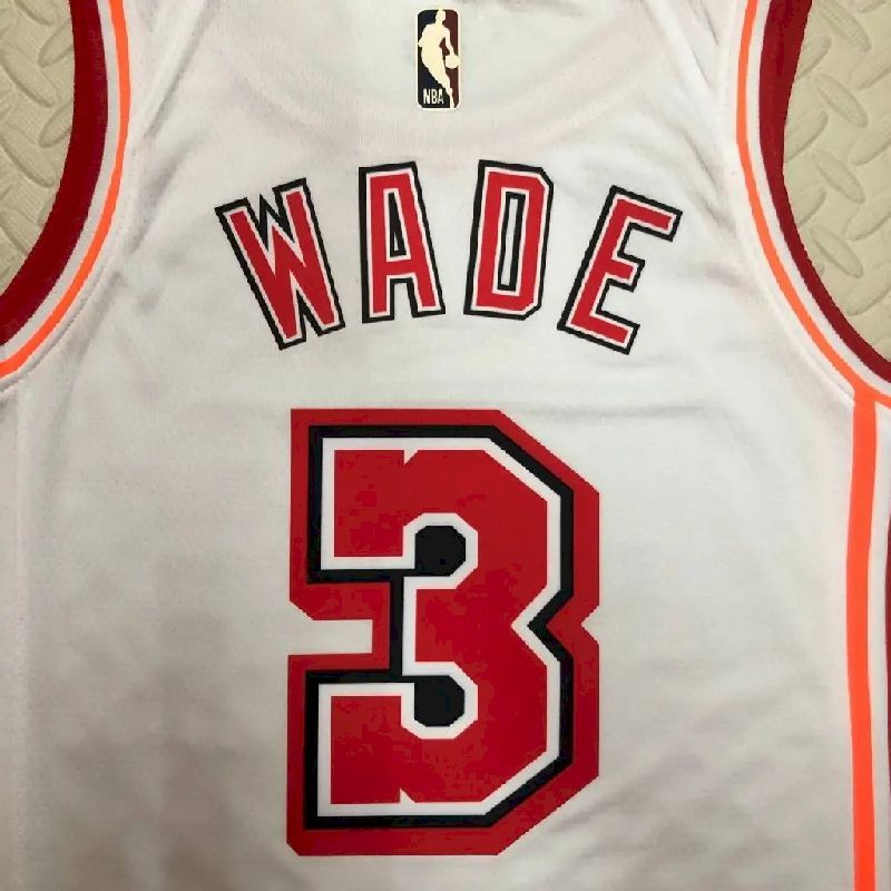Men’s Dwyane Wade White Retro Team Jersey