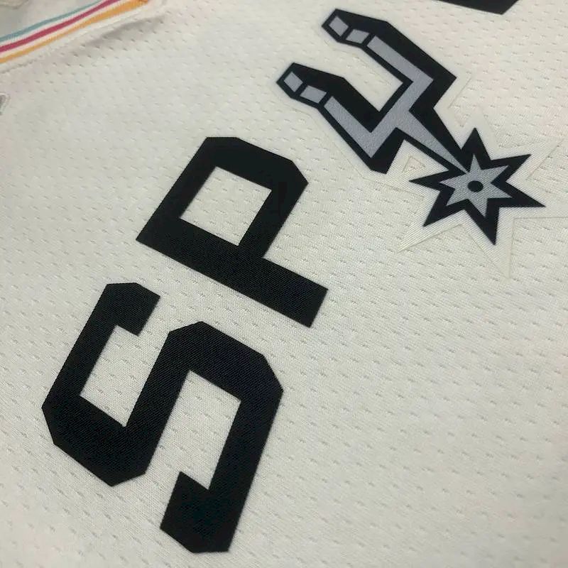 Men’s Tony Parker White Team Jersey – 75th Anniversary City Edition