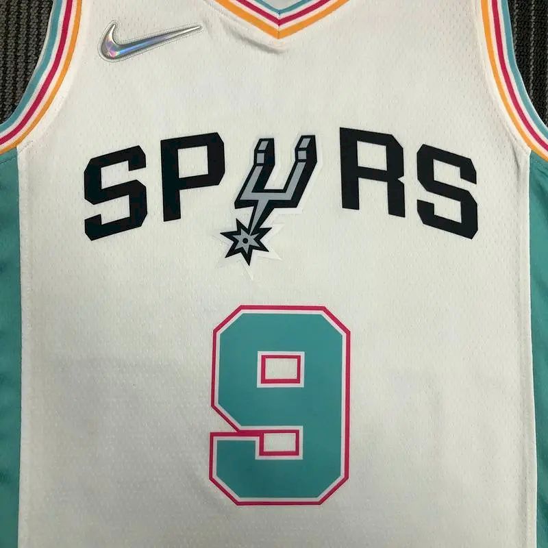 Men’s Tony Parker White Team Jersey – 75th Anniversary City Edition