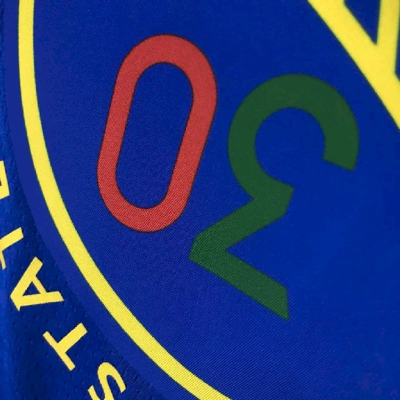 Men’s Stephen Curry Blue Team Jersey – 75th Anniversary Edition