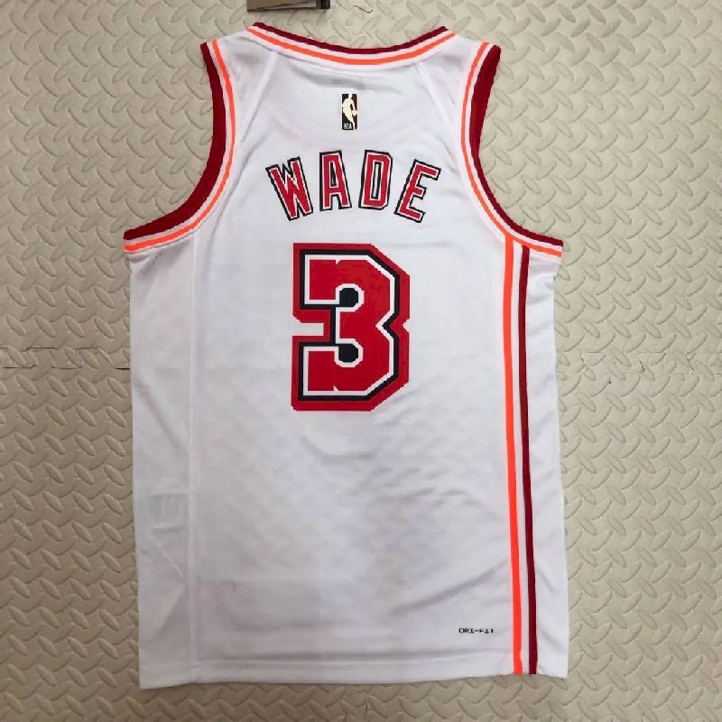 Men’s Dwyane Wade White Retro Team Jersey
