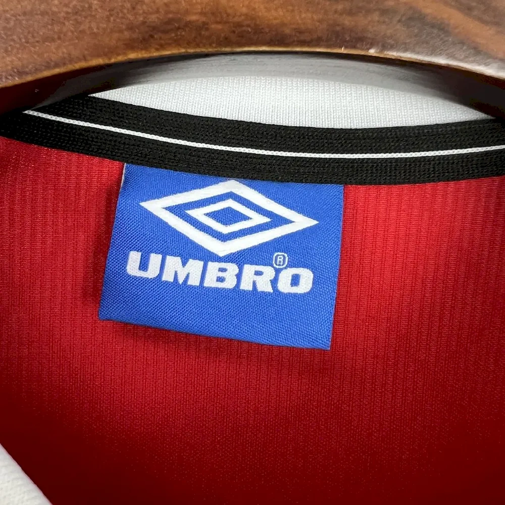 Manchester United 1998/99 Home Long Sleeves Retro Jersey