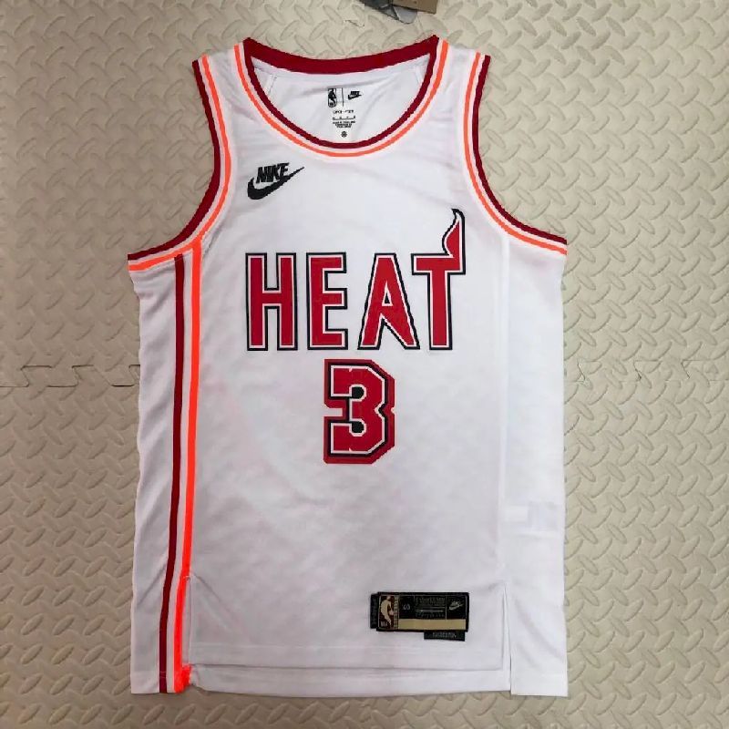 Men’s Dwyane Wade White Retro Team Jersey