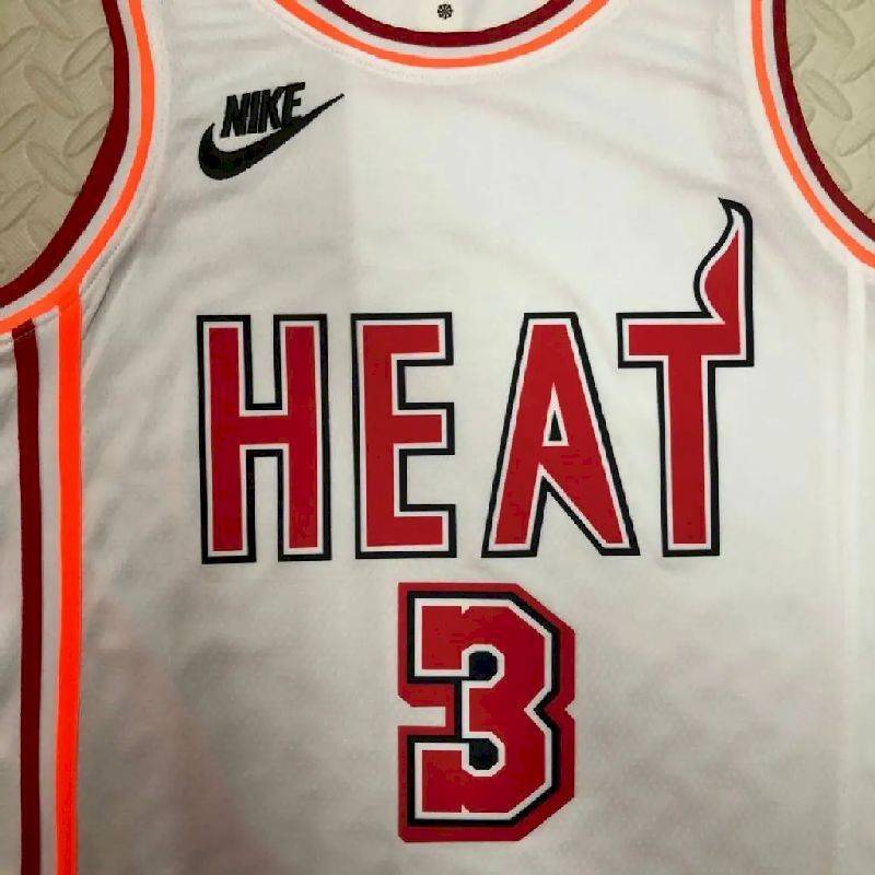Men’s Dwyane Wade White Retro Team Jersey
