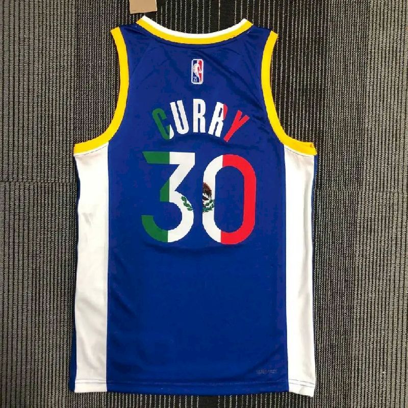 Men’s Stephen Curry Blue Team Jersey – 75th Anniversary Edition
