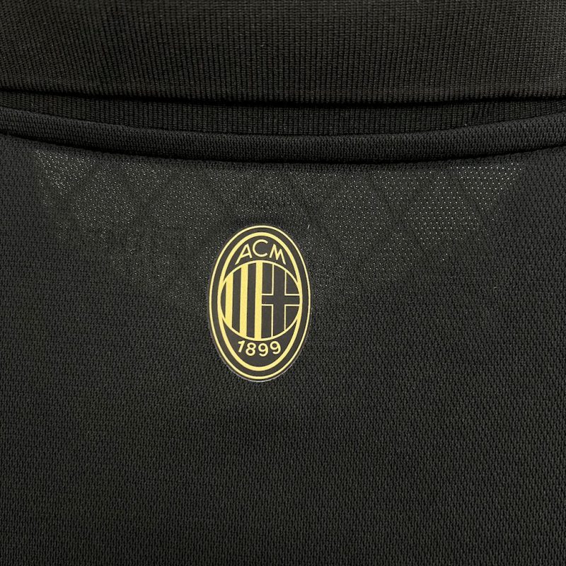 AC Milan 2024/25 125th Black goalkeeper Long Sleeves Retro Jersey