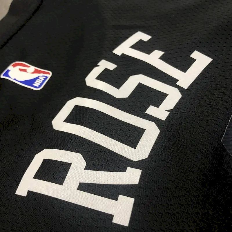 Men’s Derrick Rose Black 2020-21 Swingman Player Jersey – City Edition