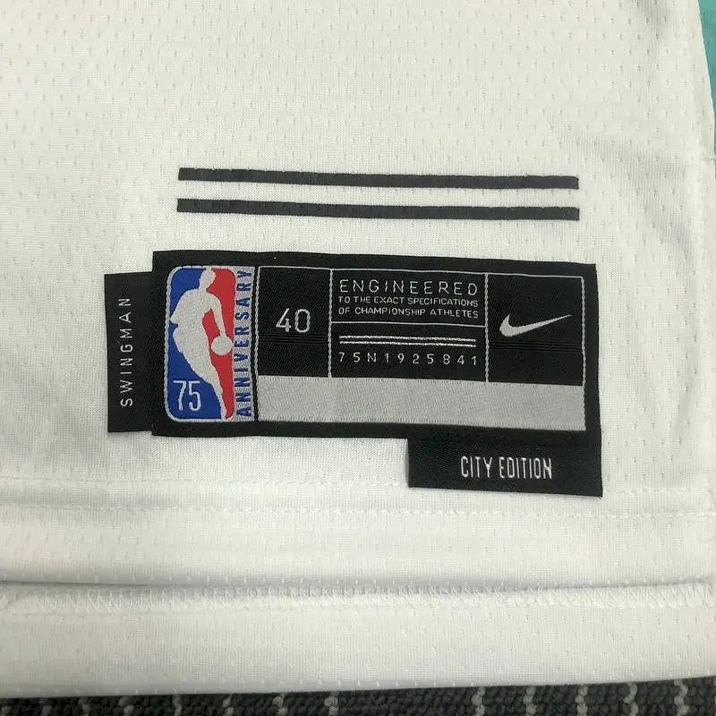 Men’s Tony Parker White Team Jersey – 75th Anniversary City Edition