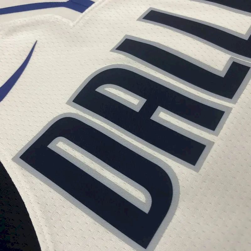 Men’s Dirk Nowitzki White Swingman Player Jersey – Association Edition