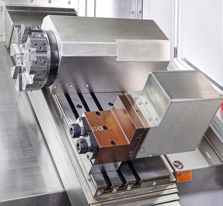 LDS-46XD-DT-D2 End-mounted 2-axis Servo Turret CNC Lathe