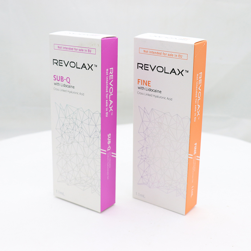 Revolax Fine/Deep/Sub-Q with Lidocaine 1.1ml - Cross-Linked HA Dermal Fillers for Facial Volume, Contouring and Wrinkle Reduction