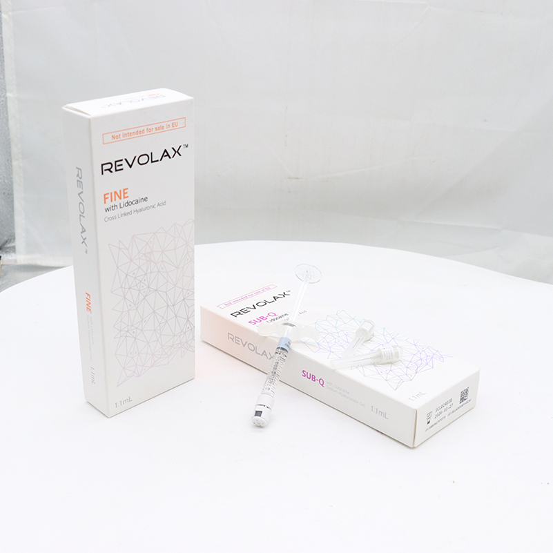 Revolax Fine/Deep/Sub-Q with Lidocaine 1.1ml - Cross-Linked HA Dermal Fillers for Facial Volume, Contouring and Wrinkle Reduction