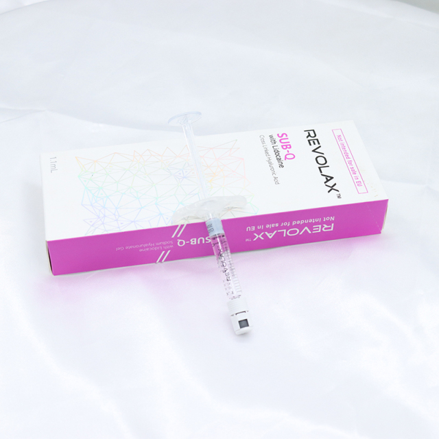 Revolax Fine/Deep/Sub-Q with Lidocaine 1.1ml - Cross-Linked HA Dermal Fillers for Facial Volume, Contouring and Wrinkle Reduction