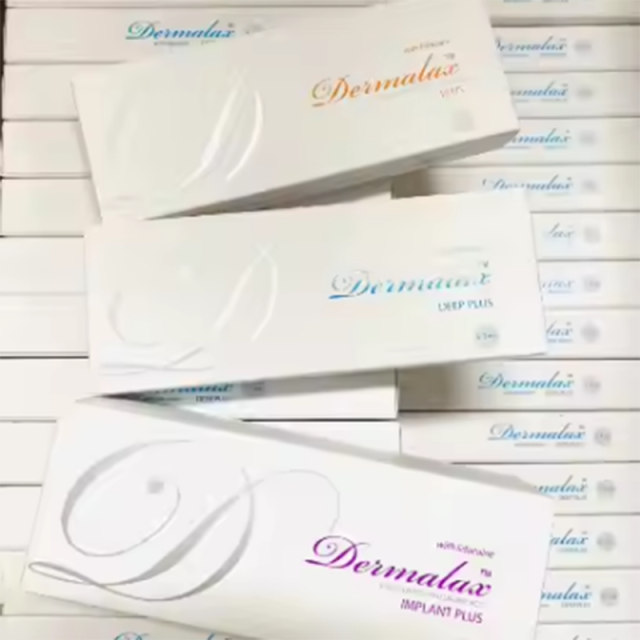 Dermalax Implant Plus/Deep Plus/Plus with Lidocaine 1.1ml - Cross-Linked HA Dermal Fillers for Full Face Volume, Contouring and Wrinkle Reduction