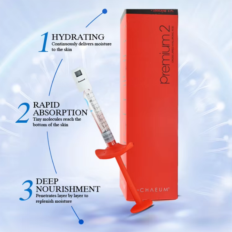 The Chaeum Premium HA Filler Set 1.1ml x 2sy - Long-Lasting Injections for Facial Volume and Contouring