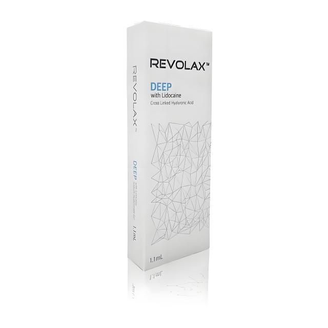 Revolax Fine/Deep/Sub-Q with Lidocaine 1.1ml - Cross-Linked HA Dermal Fillers for Facial Volume, Contouring and Wrinkle Reduction