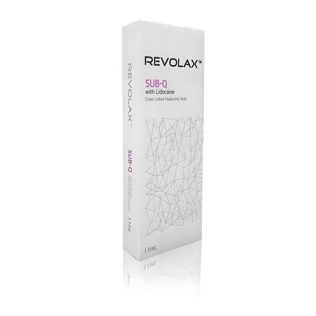 Revolax Fine/Deep/Sub-Q with Lidocaine 1.1ml - Cross-Linked HA Dermal Fillers for Facial Volume, Contouring and Wrinkle Reduction