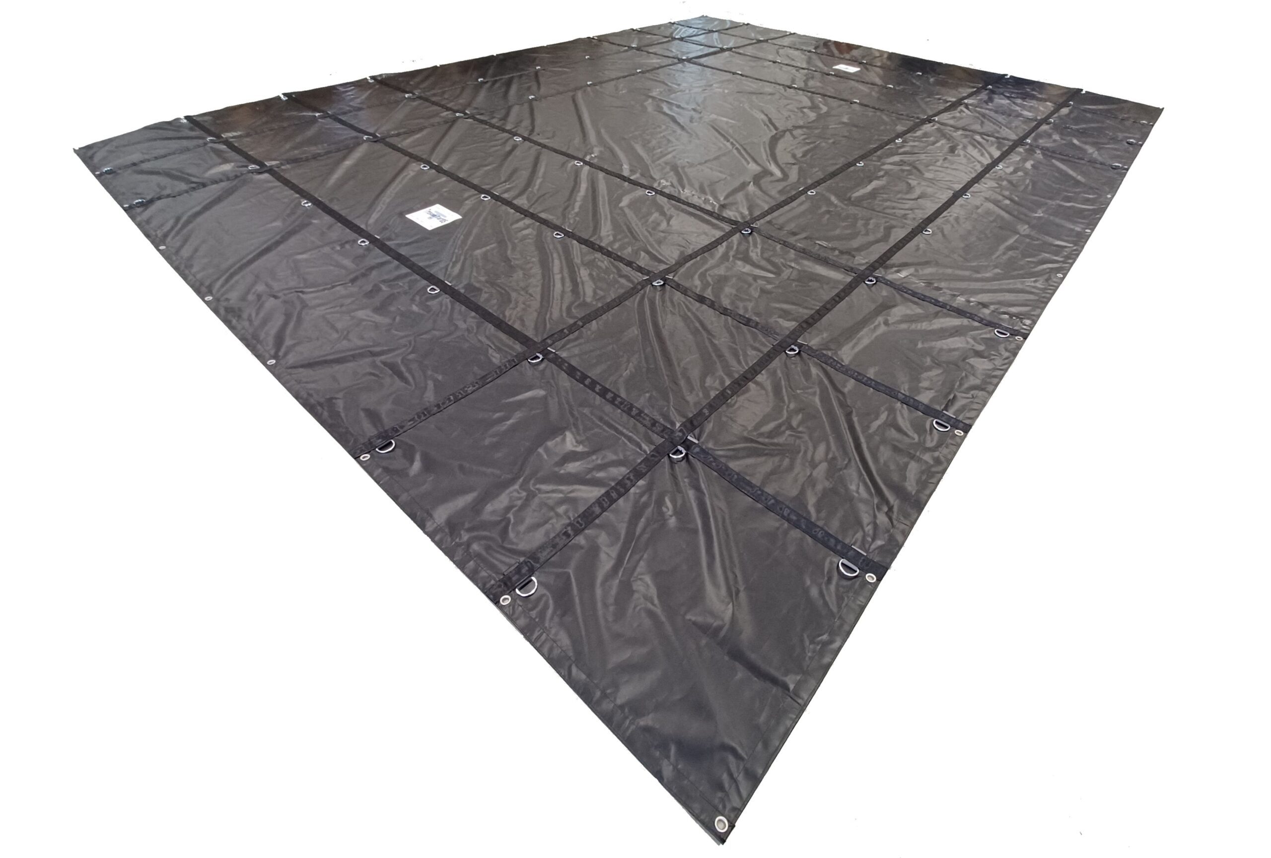 Steel Tarp with 2 D-ring Rows on All Sides – 16oz