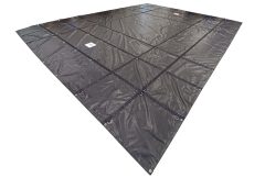 Steel Tarp with 2 D-ring Rows on All Sides – 16oz
