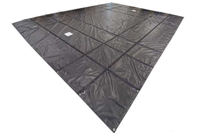 Steel Tarp with 2 D-ring Rows on All Sides – 16oz