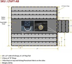 Parachute Flatbed Lumber Tarps