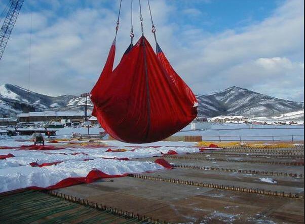 Construction Snow Removal Tarp With 4 Loops