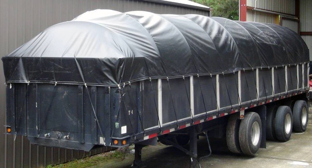 Covered Wagon Truck Tarp for 102" Wide Flatbed Trailer with Side Kit