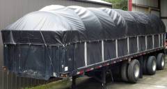Covered Wagon Truck Tarp for 102" Wide Flatbed Trailer with Side Kit